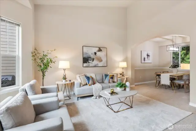 Easy flow from living to dining room or these spaces can flex into whatever you need them to! Game room, home-based business? Lots of options!