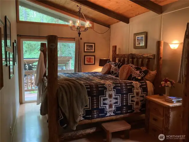 Main bedroom w/slider to the deck