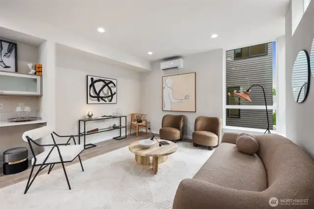 The flow of these lifestyle levels in these homes is truly amazing.  So much space if you have more of a larger furnishings design need.  These homes are not the typical in-city skinny homes.