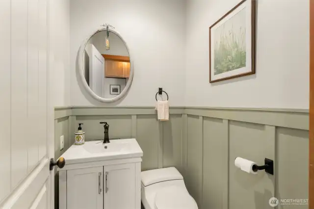 Powder room on main floor