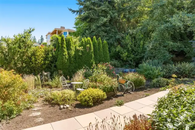 SE corner of property -  raised garden beds for flowers & veg!