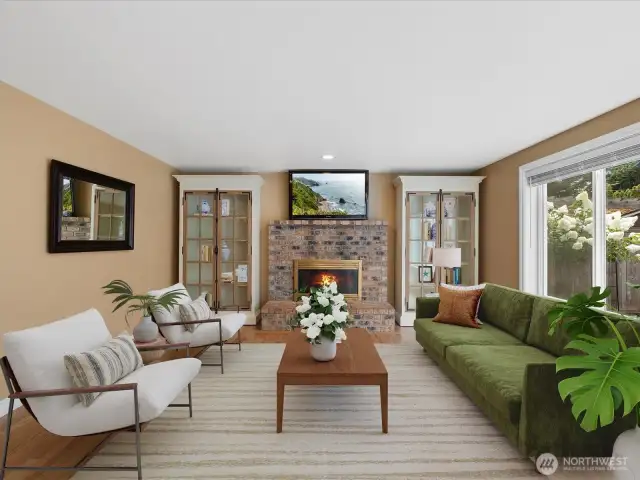 Family Room-virtually staged