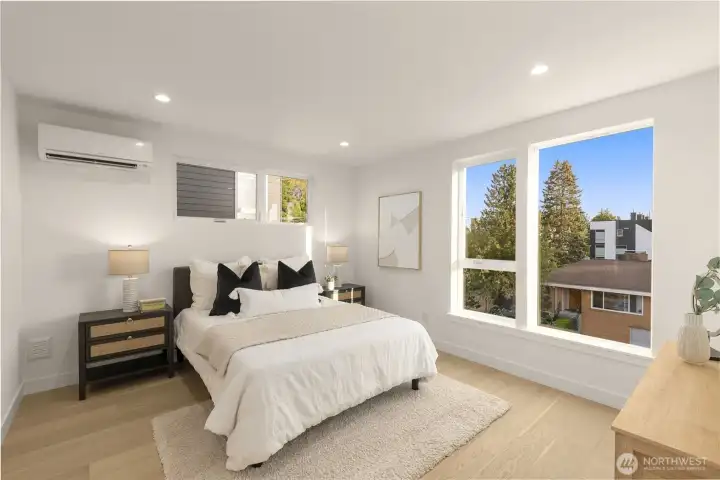 Bedroom from separate unit