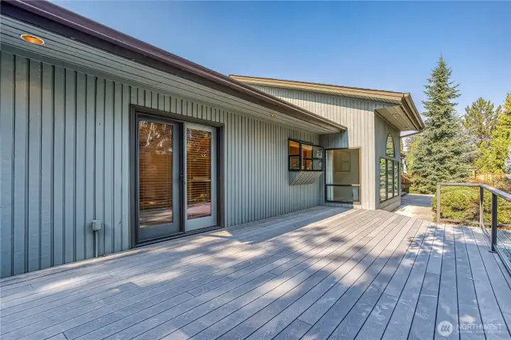Deck off family room