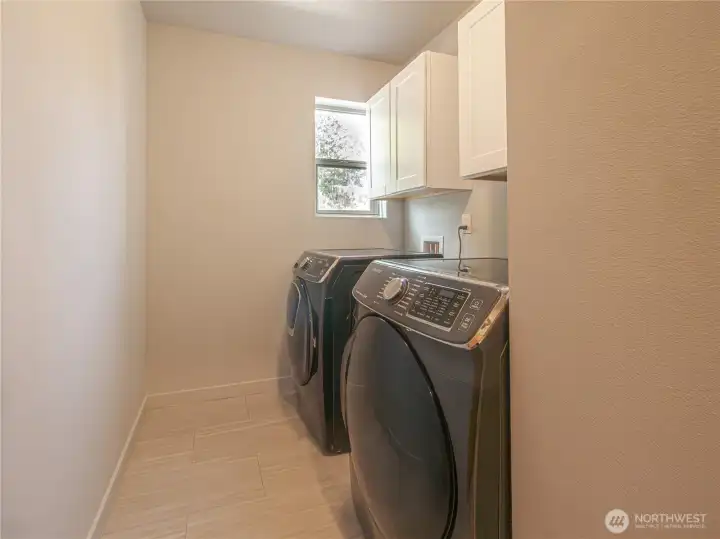 Laundry next to rooms