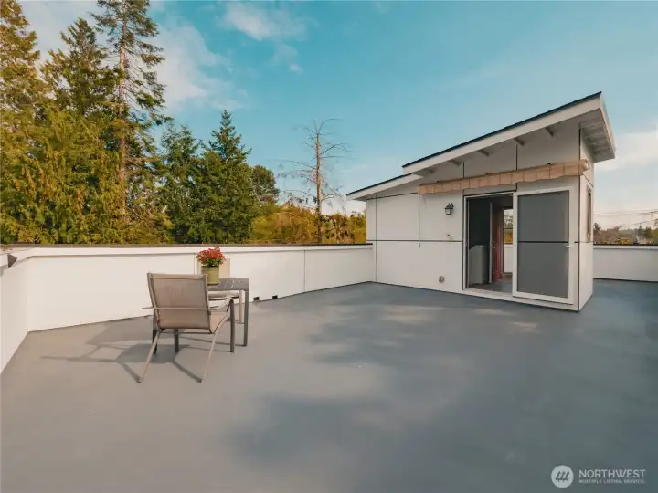 Rooftop deck