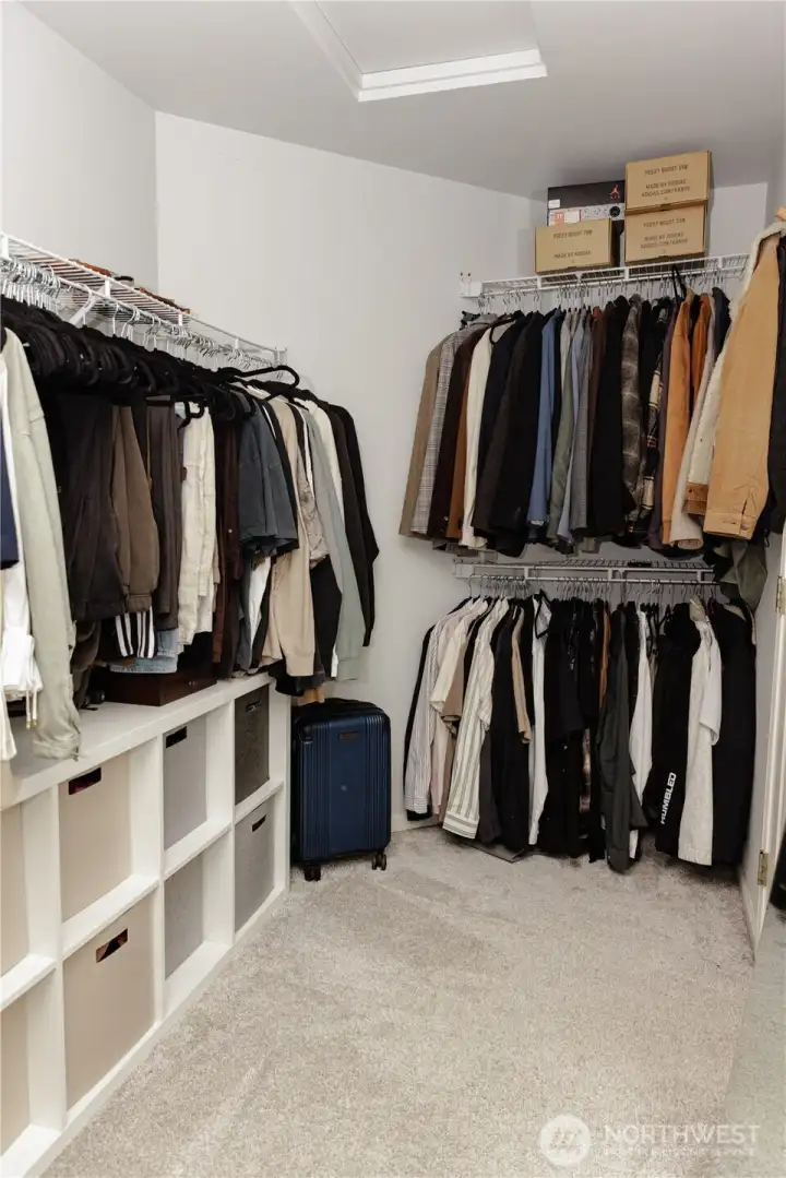 Walk in closet in primary