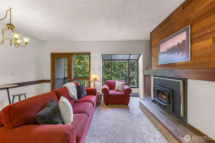 Large windows let in lots of natural light