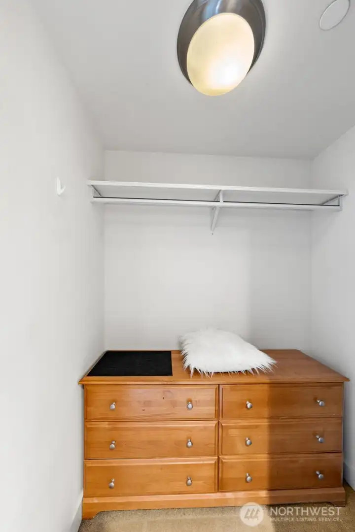 Walk-in Closet. Dresser stays with condo.