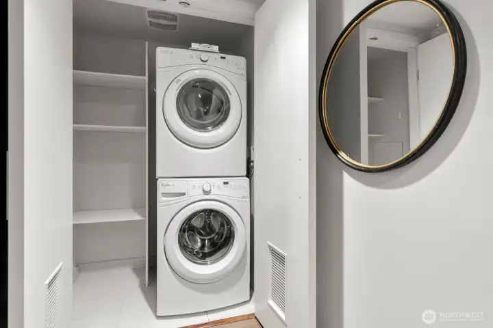 Washer & Dryer in entry room.