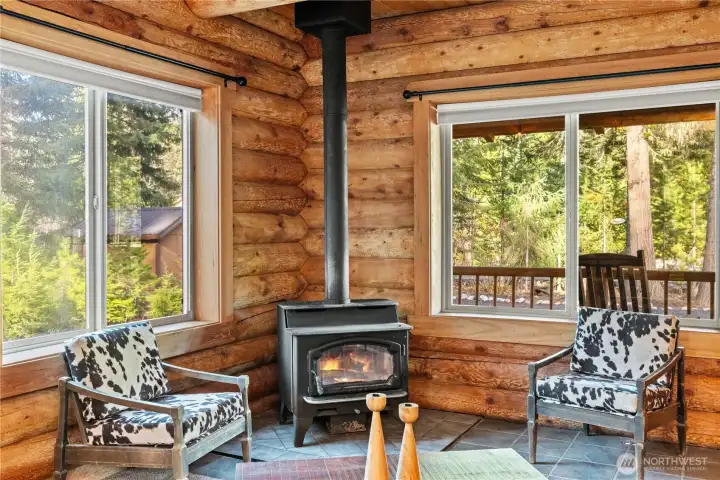 Wood Burning Fireplace