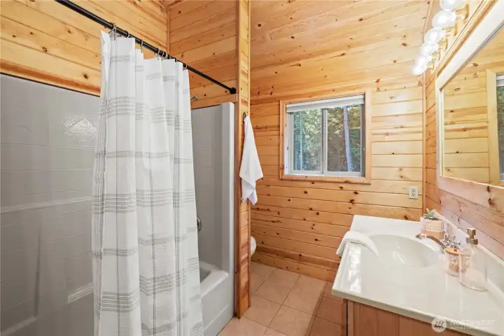 Full Hallway Bathroom on Second Story