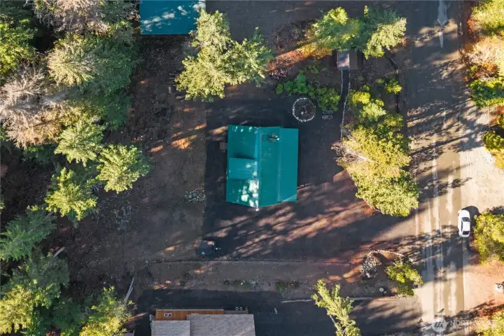 Birdseye View, Year-Round Access on the County Maintained Roads.