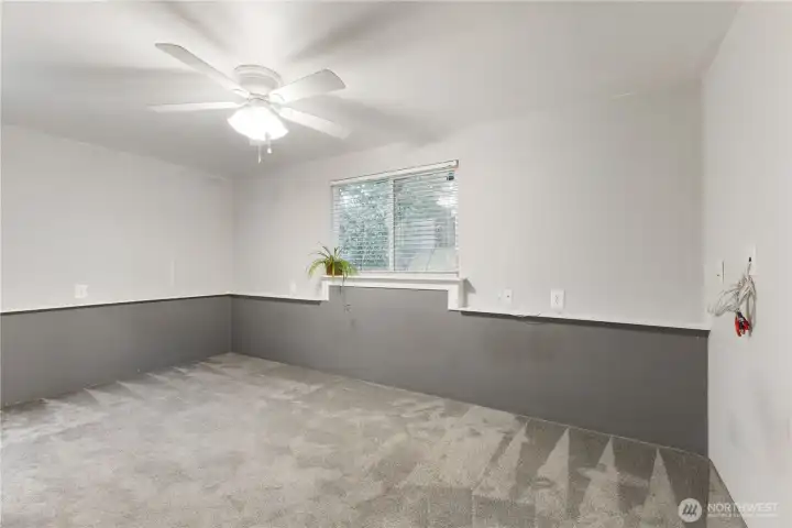 3rd bedroom, Lower level, Big --could also be entertainment room.