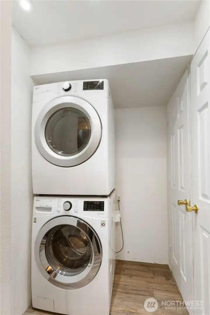 Laundry and utility area. Washer and Dryer included.