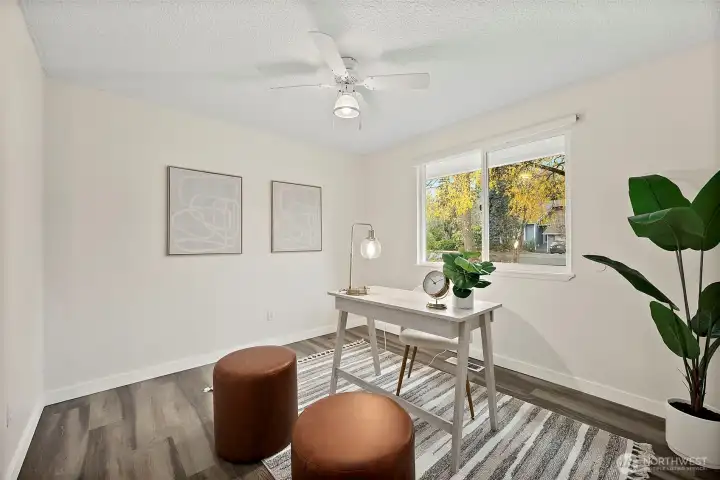 Great den space for office, craft room