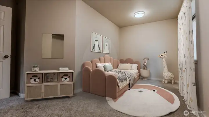 Virtually staged - Kids bedroom