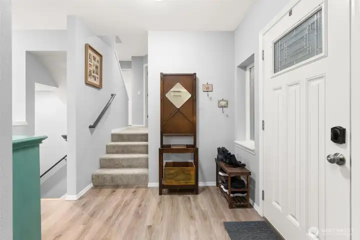 Enter the home and be greeted by fresh flooring, paint and a functional floorplan offering privacy to all!