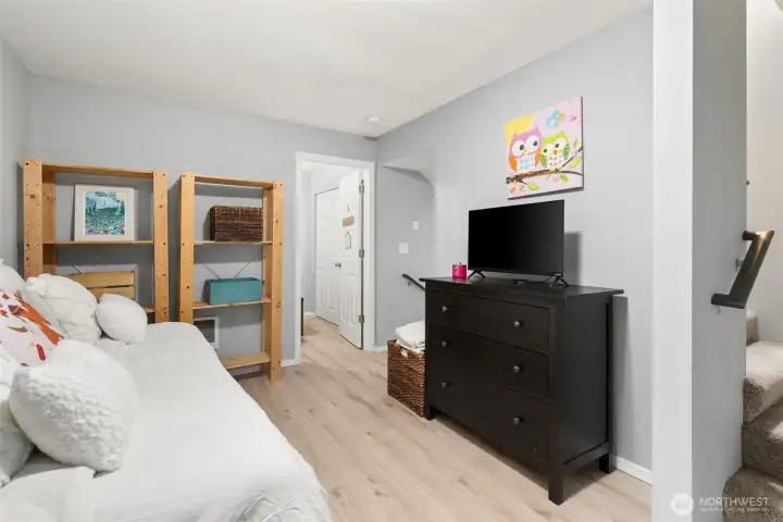 On the lower level, you will find this versatile flex space!