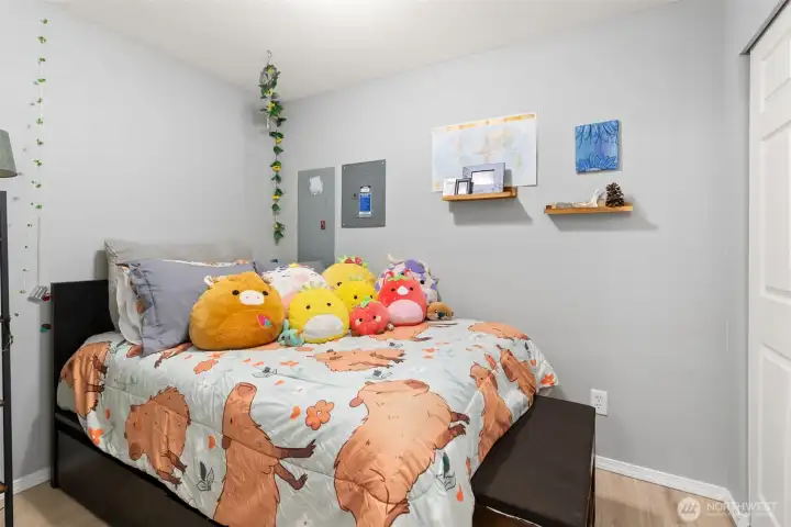 Another secondary bedroom off the flex space!