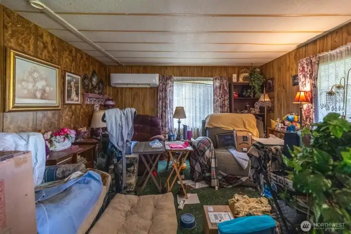 Living Room with Ductless MiniSplit