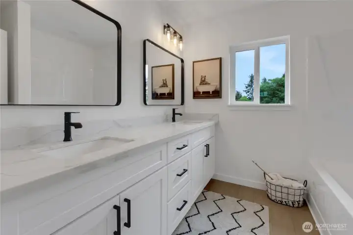 Upstairs Double Vanity