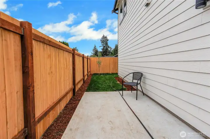 Patio with Side Yard