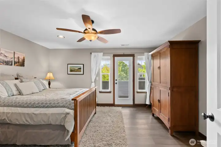 More spacious primary bedroom