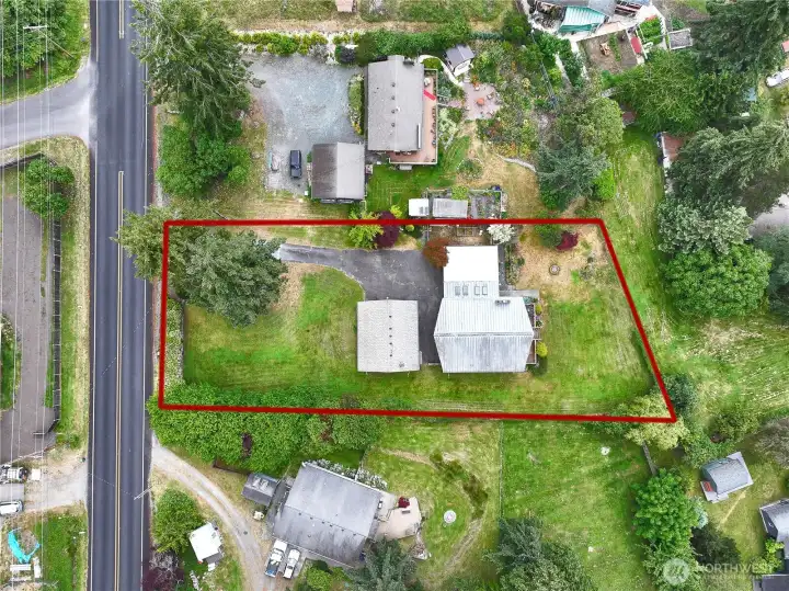 Aerial of the property. Aerial of the property.