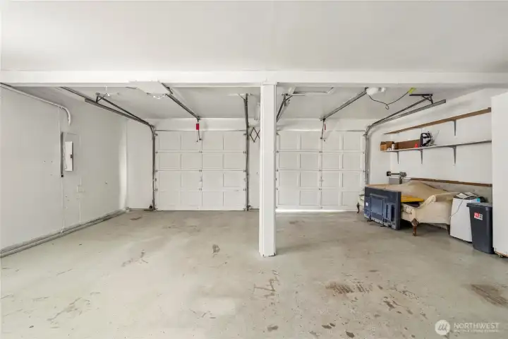 Full 2 car garage