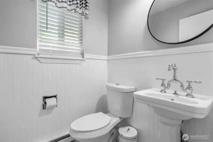 Half bath off laundry room Half bath off laundry room