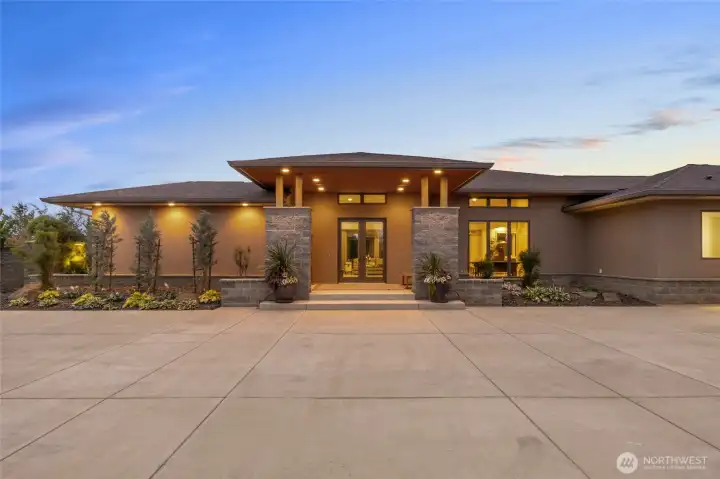 A striking first impression where timeless architecture meets modern luxury