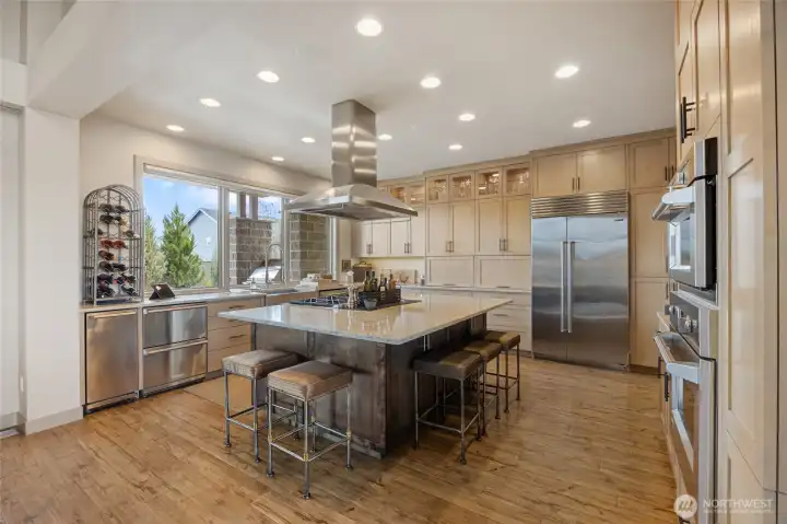 Premium kitchen with high-end appliances