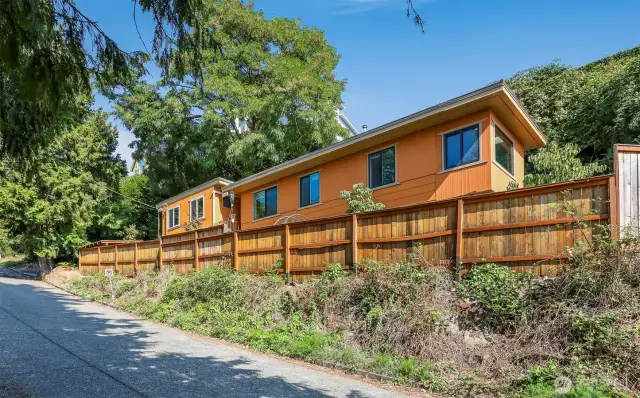 View of both homes on 1 lot:  On the right:  Main (south) home and on the left:  Cottage (south) home