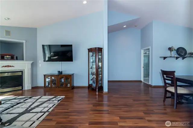 Upstairs living area