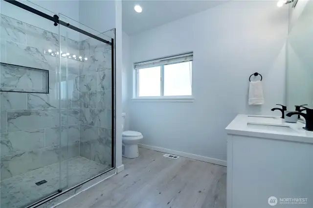 Upstairs guest bathroom