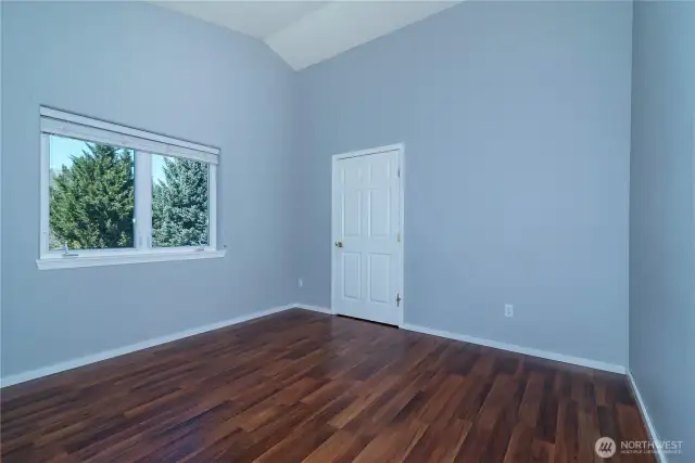 Upstairs bedroom - extra large walk-in closet and upstairs hot water heater is located in this closet