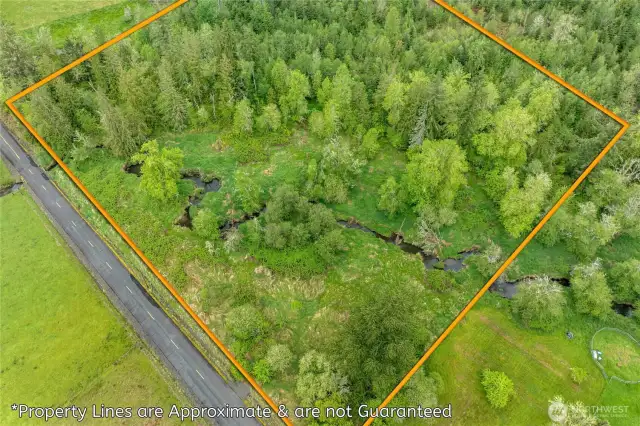Arial View Front with Lines