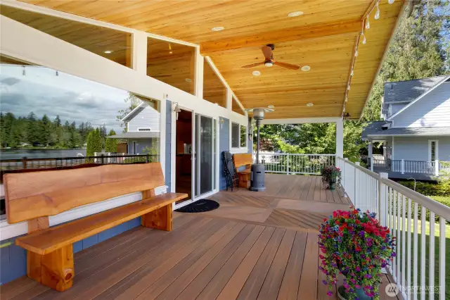 Sit and enjoy lake views from the trex deck.