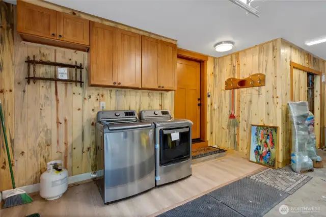 Finished garage interior