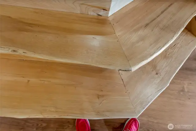 Handcrafted woodwork.