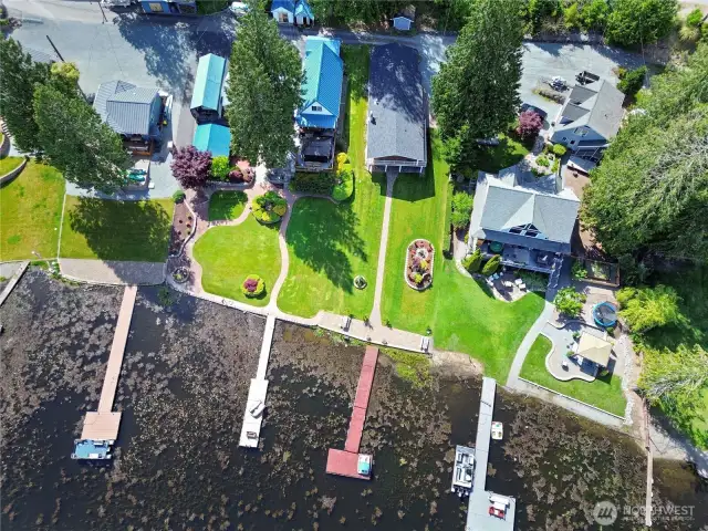 Waterfront from overhead.
