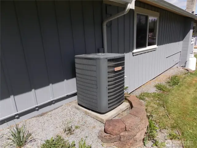 Heat pump for year- round comfort.