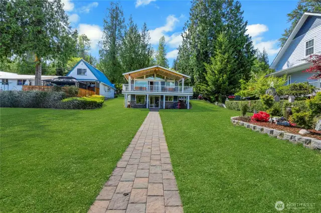 View from dock to house.
