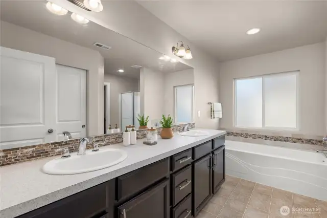 Staged Bathroom.