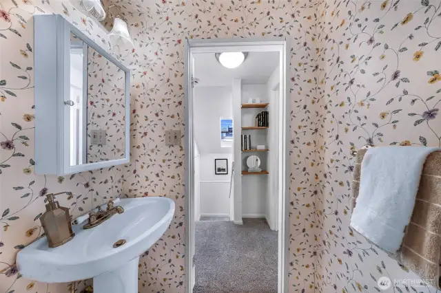 Upstairs half bath