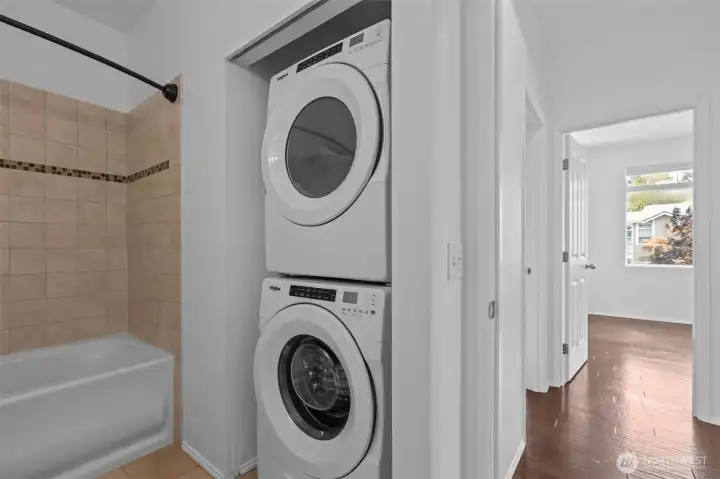 In-unit washer and dryer for everyday convenience