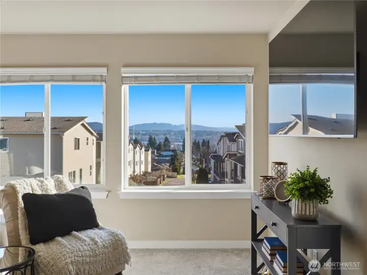 Stunning lake and mountain views from primary