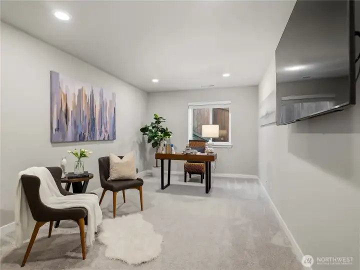 First floor bedroom/office/guest suite