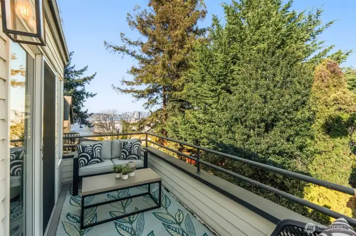 Private deck off primary suite.